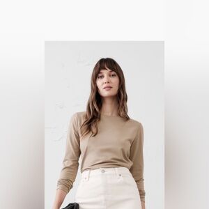 Banana Republic Soft Stretch Tan Top